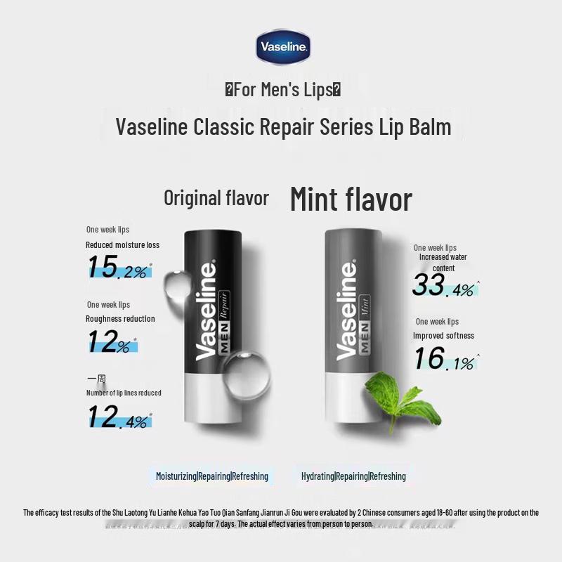 Vaseline Classic Repair Lip Balm for Men