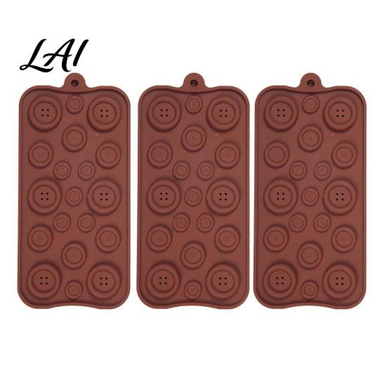 DIY Dessert Molds 19-Hole Silicone Button Molds Three Sizes Cake Decorating Tray Handmade Candy Flexible Easy Release Baking Gadgets for Chocolate