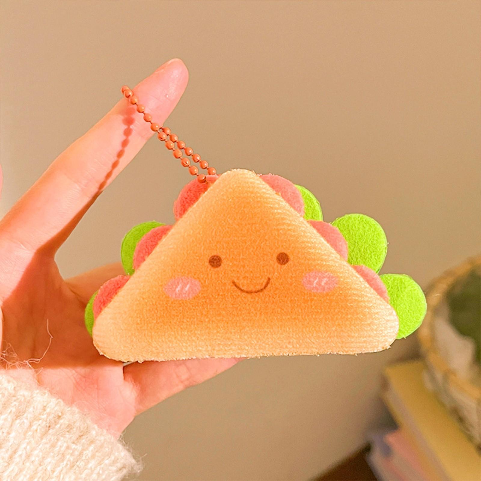 

Плюшевый брелок-подвеска, Гамбургер, Картофель фри, Кукольное украшение One Size