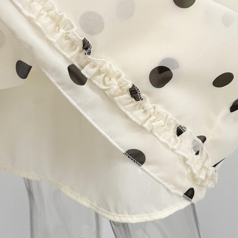 Y2K Polka Dot Loose Skirt Women 2026 Summer New High Waist Midi Skirts Fashion Slim A-line Hem Long Skirt Female Streetwear