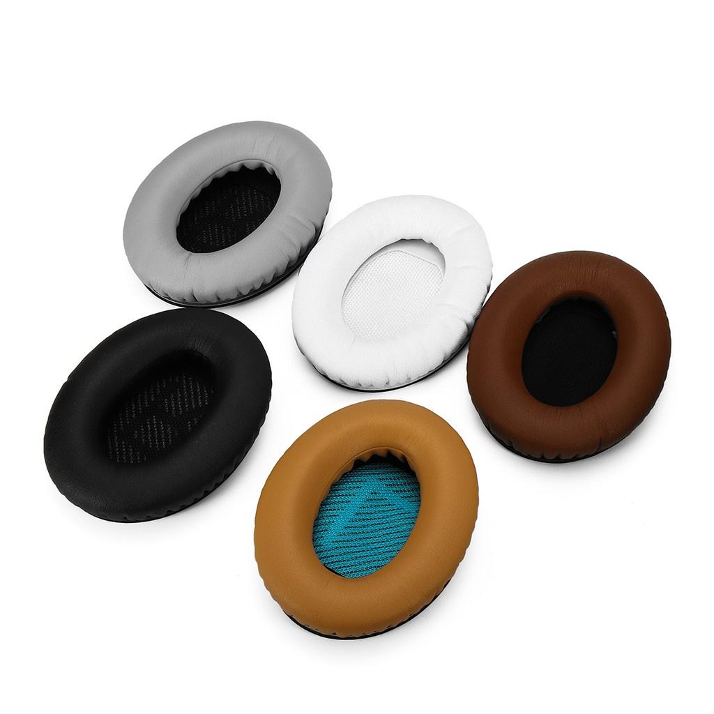 1 Pair Replacement Soft Foam Sponge Headphone Ear Pad Cushion Black White Grey Coffee Khaki For BOSE QC2 QC25 QC35 QC15 2Pcs