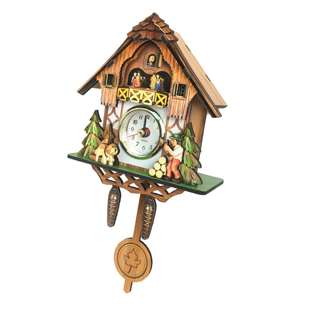Carved Cuckoo Wall Clock Pendulum
