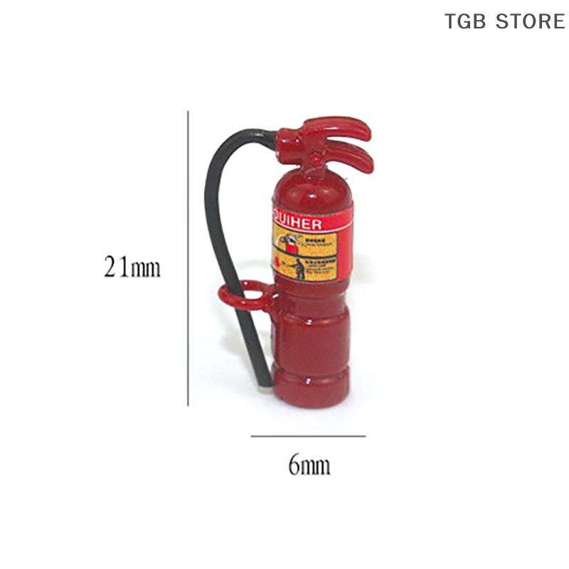 1Pcs 1/12 Miniature Resin Red Fire Extinguisher Dollhouse Miniature Toy