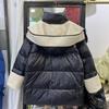Winter Herbst Mode Frauen Lose Gepolsterte Zipper Einfarbig Jacke Mit Kapuze Kragen Alle Spiel Warme Weiße Ente Unten Mantel