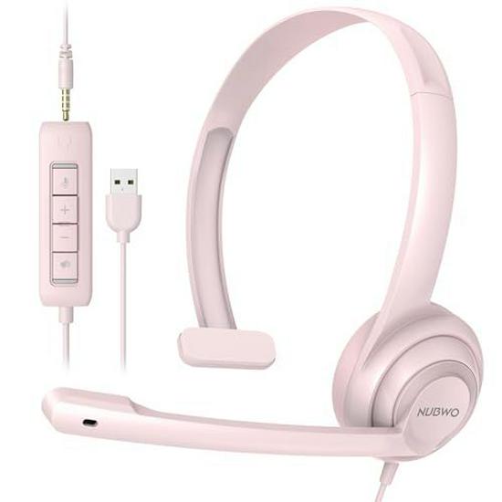 NUBWO HW02 Single-Sided Lightweight Wired Office Headset