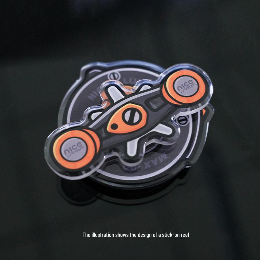 Fishing Boy Rotating Magnetic Phone Holder Lure Reel Style