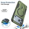 For iPhone 17 Pro Max,17 Air Case Drop-proof Magnetic Dual Layer Armor PC+TPU Ring Back Kickstand Cover for iPhone17