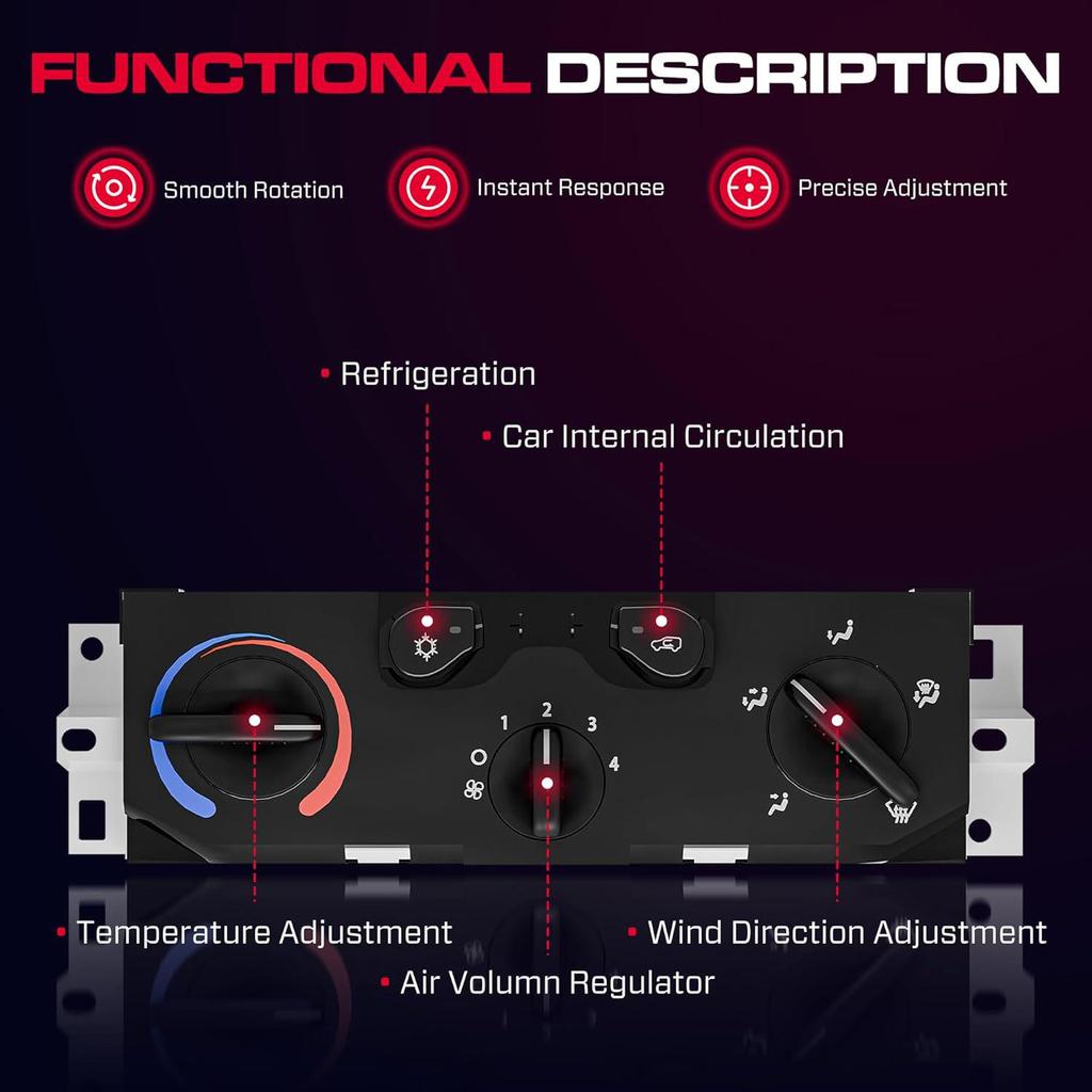 Chevrolet 2004-2012 A/C Heater Control Panel Switch (25841856)