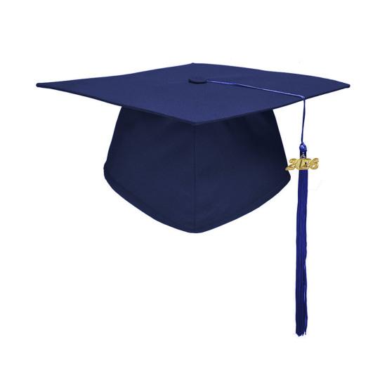 Graduation Cap with Tassels Elastic Closure Adjustable Fit Sturdy Board Ceremony Party Bachelor Hat Celebration Decor