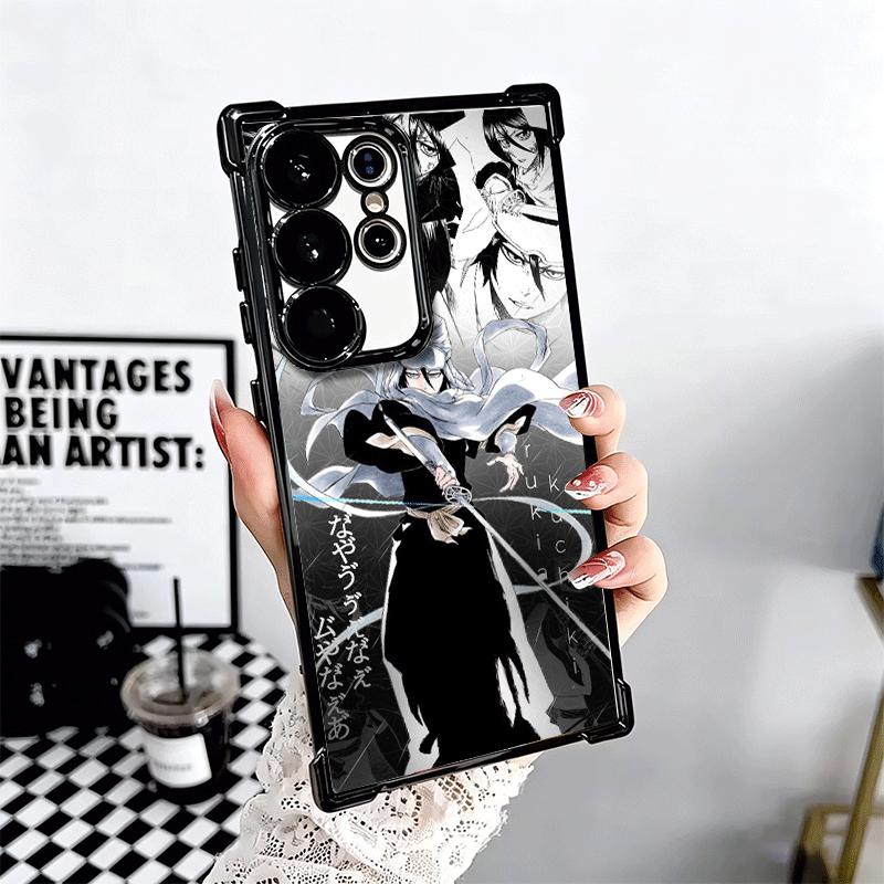 Bleach Kuchiki Rukia Plating Phone Case For Samsung Galaxy S24 S25 FE S26 Edge S23 Ultra S22 S21 Plus S20 Anti-Fall Airabag Cove