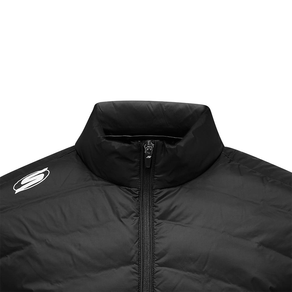 Skechers Basic Sports Series FW24 Lightweight Warm Woven Vest Men Vests Carbon-Black P424M155-0018