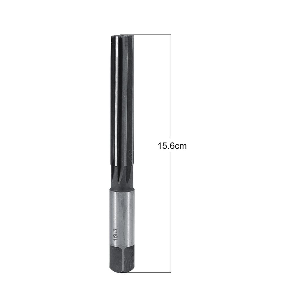 Straight Shank Parallel Hand Reamer Engineering Pipe Drill Metalworking 16mm