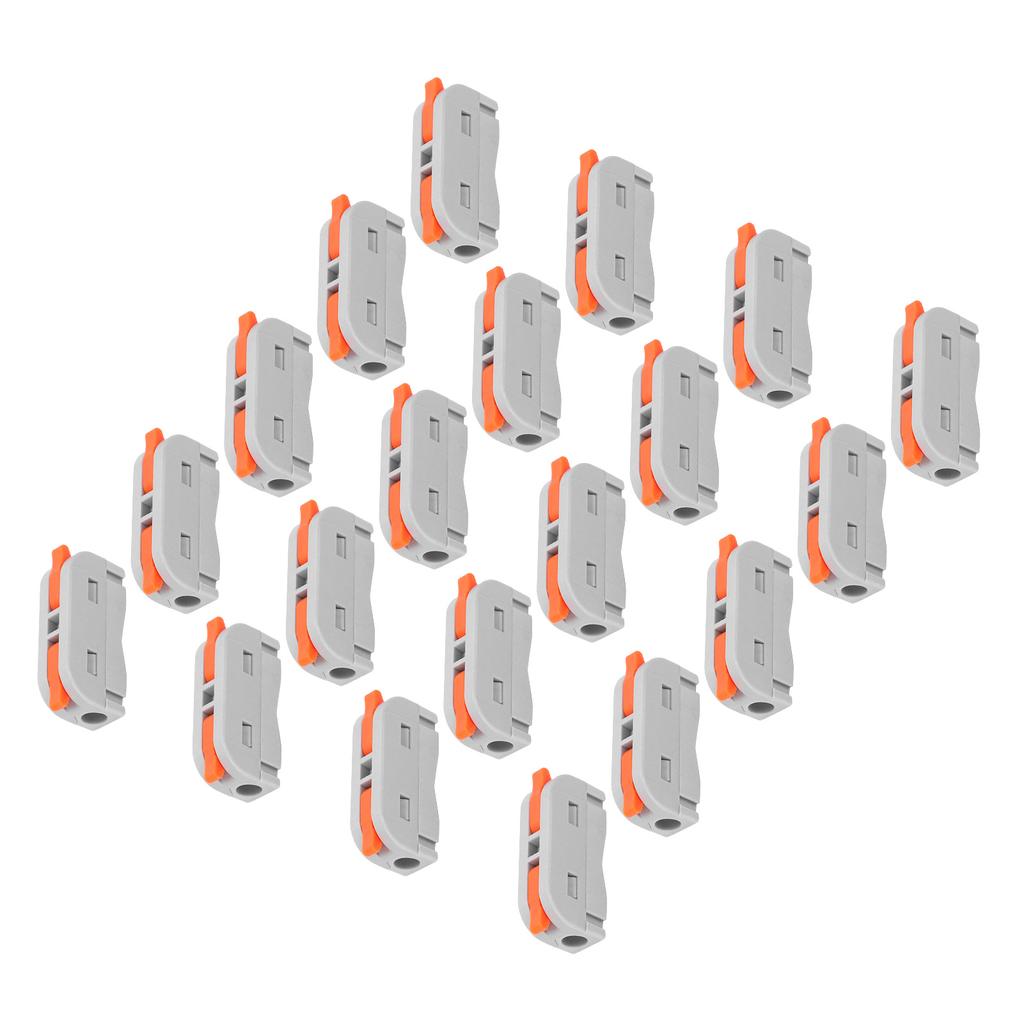 20Pcs Wire Conductor Connector  LeverNut 1in1out Fast Lighting Terminal Block