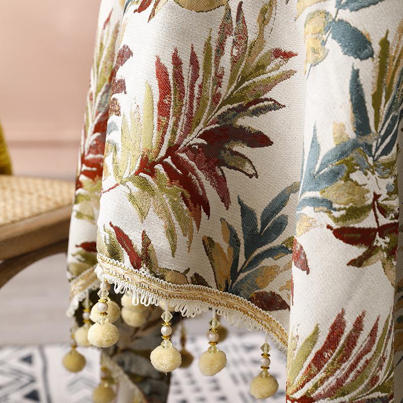 French Table Cloth Embroidered Flower Cloth Coffee Table Cloth Tablecloth Rectangular Tablecloth