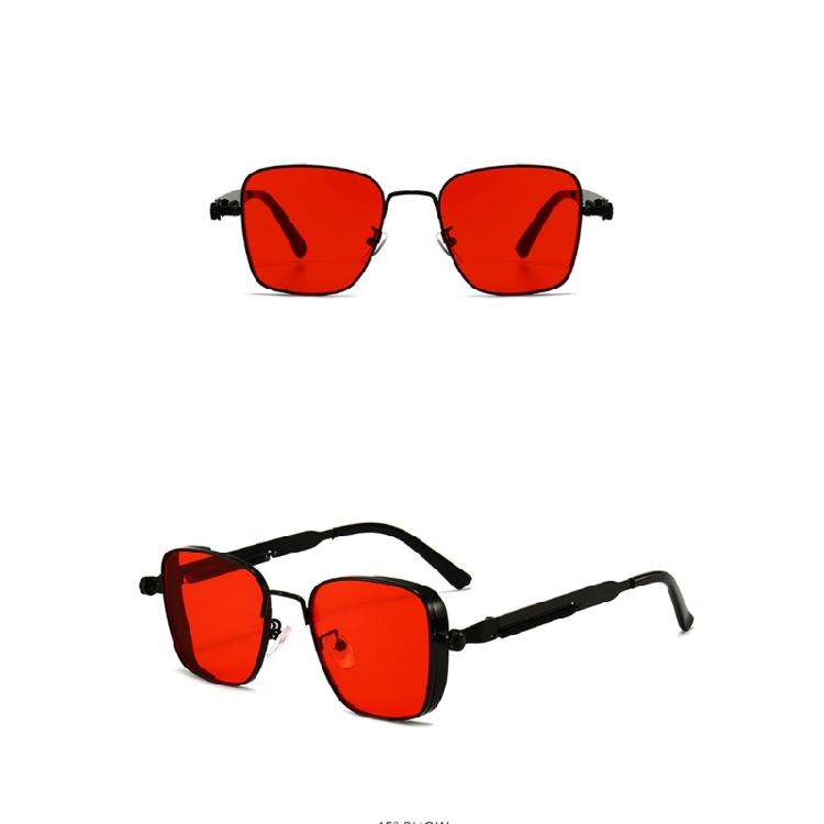 Unisex Retro Quadratische Sonnenbrille Steampunk Hip Hop Für Erwachsene Stylisch In Verschiedenen Farben