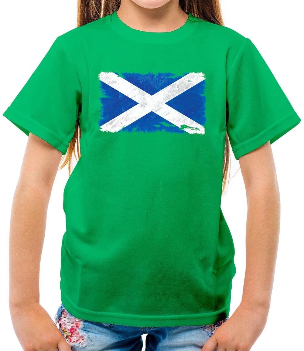 Scotland Flag Kids T-Shirt - Edingburgh - Glasgow - Country - Travel - Flags 130