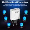 58W Dual Fast Charger with 2 PD+QC3.0 Ports, EU/US/UK/AU Plugs
