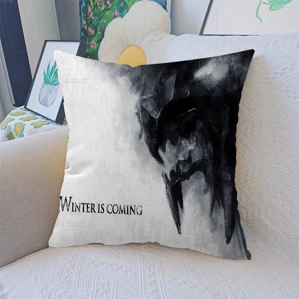 Funda de Almohada para Cojín Película G-Juego de Tronos Funda de Almohada Sala de Estar Sofá Decoración del Hogar Personalizada