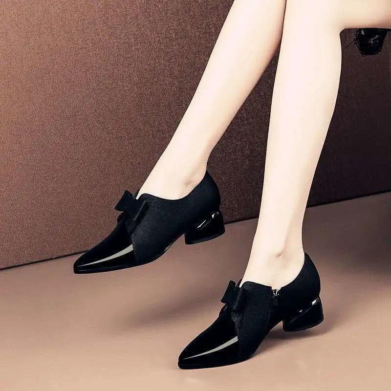 Botas Femininas Women Fashion Plus Size White Stiletto Heel Boots Lady Casual Black Spike Heel Warm Winter Shoes A690
