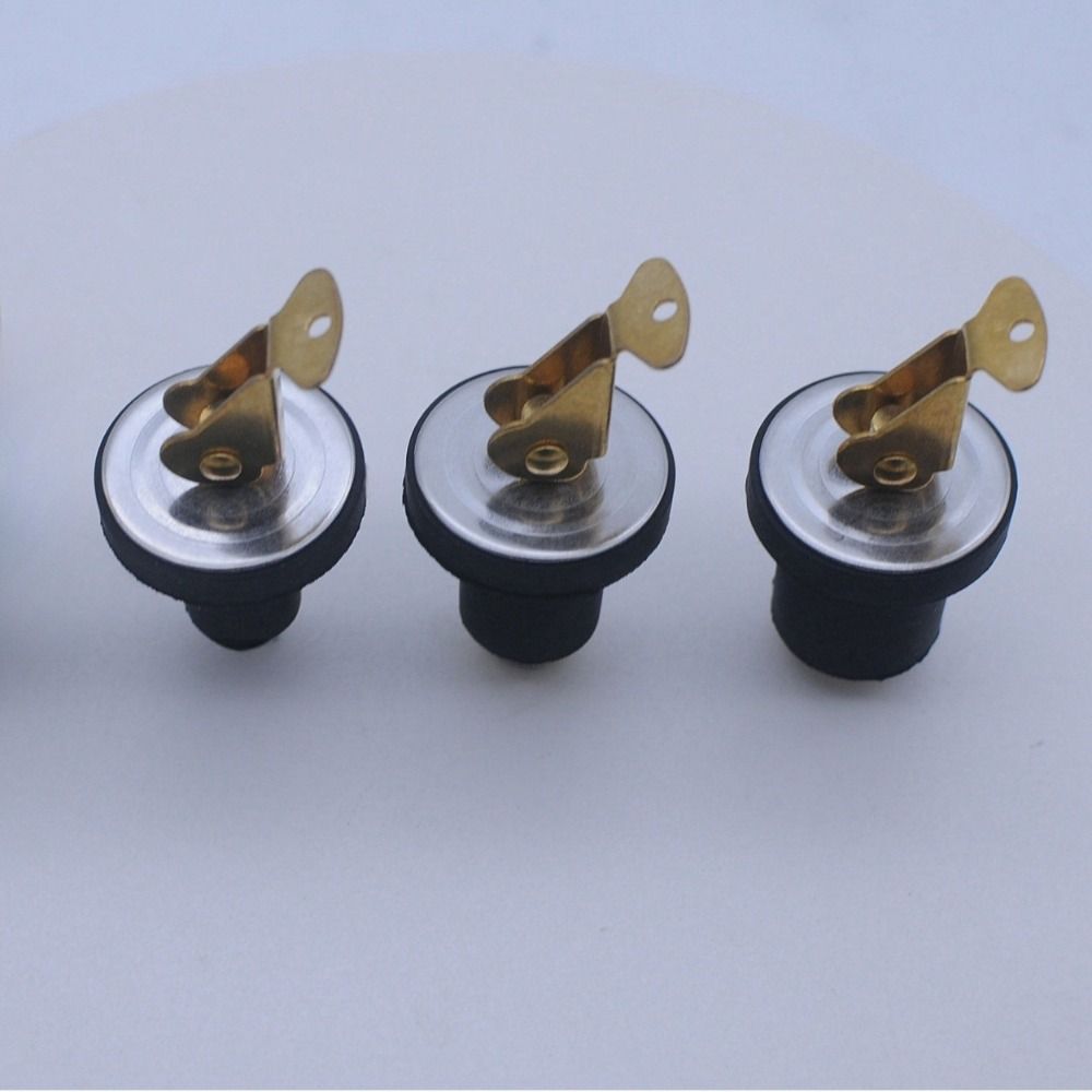 Marine Compression Drain Plug Boat Accessories Brass Screw Type Plug Durable Rubber Seal Plug