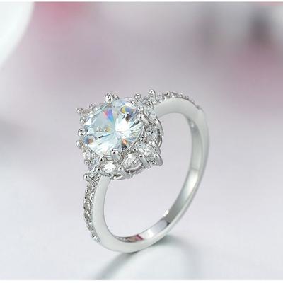 Mode Vrouwen Ring Elegante Kristallen Steentjes Ringen Voor Vrouwen Cz Verlovingsring Bruid Bruiloft Sieraden Accessoires Geschenken