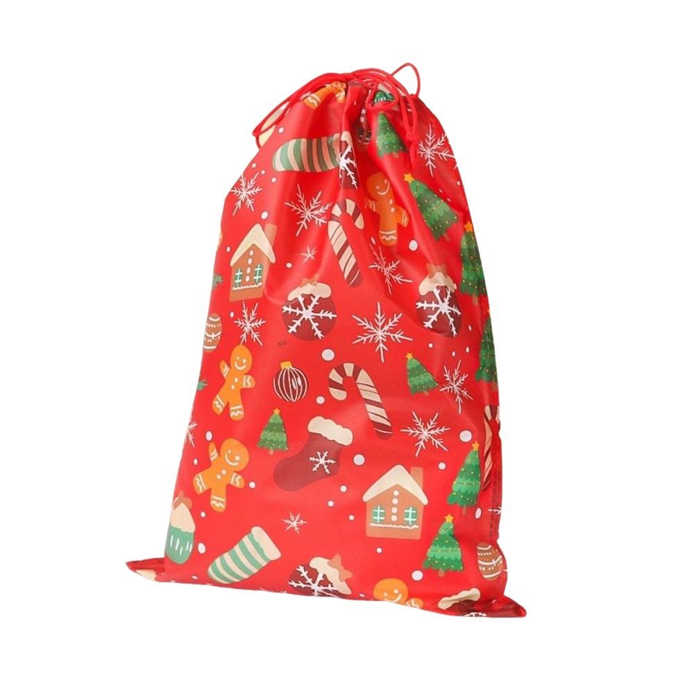Snowman Xmas Present Sack Large Capacity Candy Bag New Bronzing Christmas Bag  Xmas Gifts