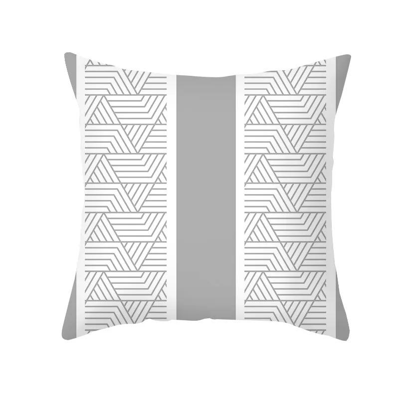 Yellow Geometric Simple Pattern Decorative Pillowcase Cushion Pillowcase Bedding Decoration