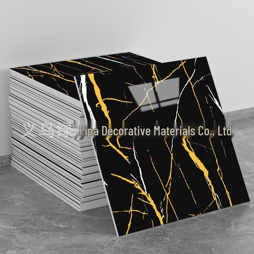 Self-Adhesive Pink Marble Wallpaper: Waterproof, Heat-Resistant Wall Sticker with Aluminum Plastic Panel