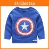 Adorable Toddler Boys Spiderman Captain America T-shirt Tops For Casual Outings