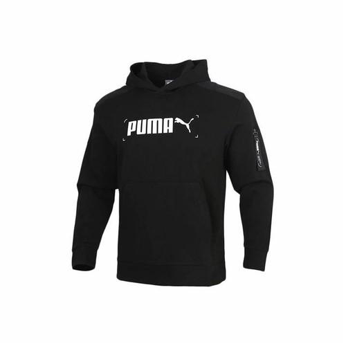 PUMA Men s Casual Hoodie Black EU L