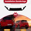 For VW Golf 7 MK7 Standard /GTI / GTD 2013 2014 2015 2016 Automobile Rear Bumper Blade-style Diffuser Lip Body Modificatikon Kit