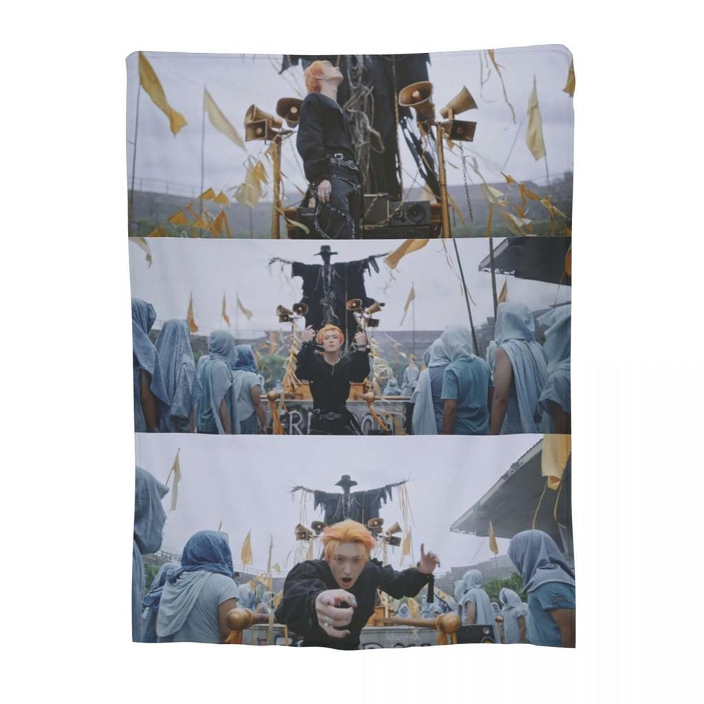 Mingi Ateez - Spin Off From The Witness Halazia Blanket Warm Flannel Throw Blanket Cover for Bed Living room Picnic Home Couch