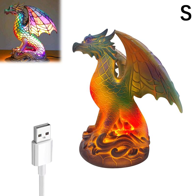 

Серия настольных ламп с животными, Витражный кот, Дракон, Волк, Лошадь, Сова, Дельфин, Черепаха, Слон, Настольная лампа-ночник Русалка