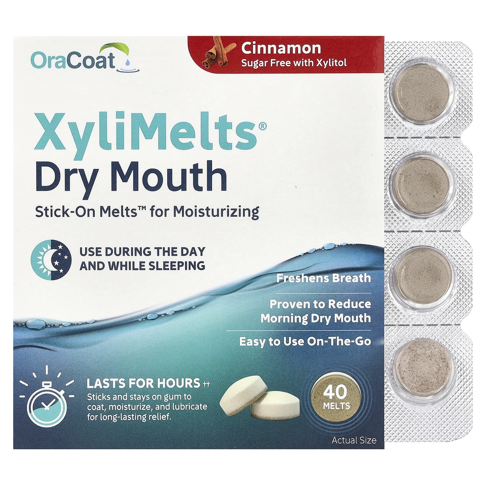

Xylimelts® Dry Mouth, Cinnamon Flavor, 40 Melts