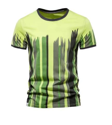 2024 New Fashion Printed Men's T-Shirt Round Neck Short Sleeve Sportswear Casual Gym Top Men's Women's