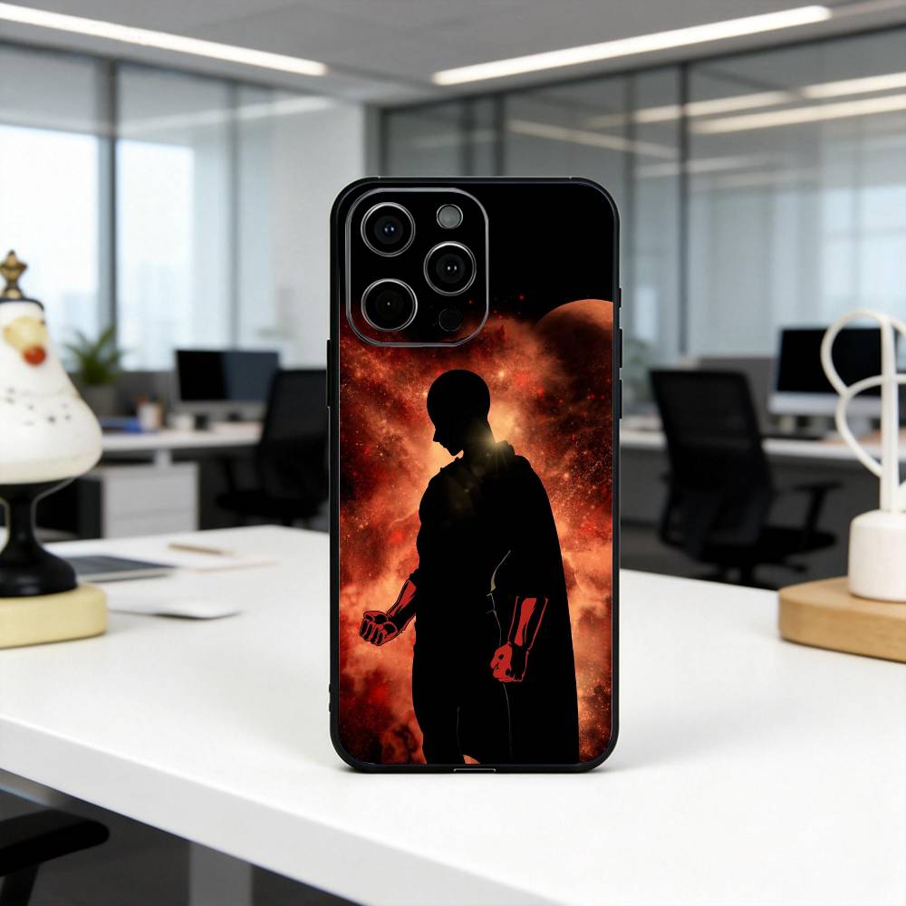 Cool power O-One P-Punchs Man-opm Phone Case Silicone Soft For IPhone 17 16 15 14 13 12 11 X XR Plus Pro Max Plus iPhone13PRO