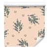 Wallpaper Small Flowers Cream, Beige and Gray for Living Room and Bedroom 50x1000