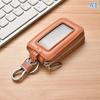 Geam Oglindă Vizuală Sac Protector Cheie Mașină Piele PU Suport Chei Buzunar Mini Cheie Auto Husă Breloc Unisex Portofel Sac cu Fermoar