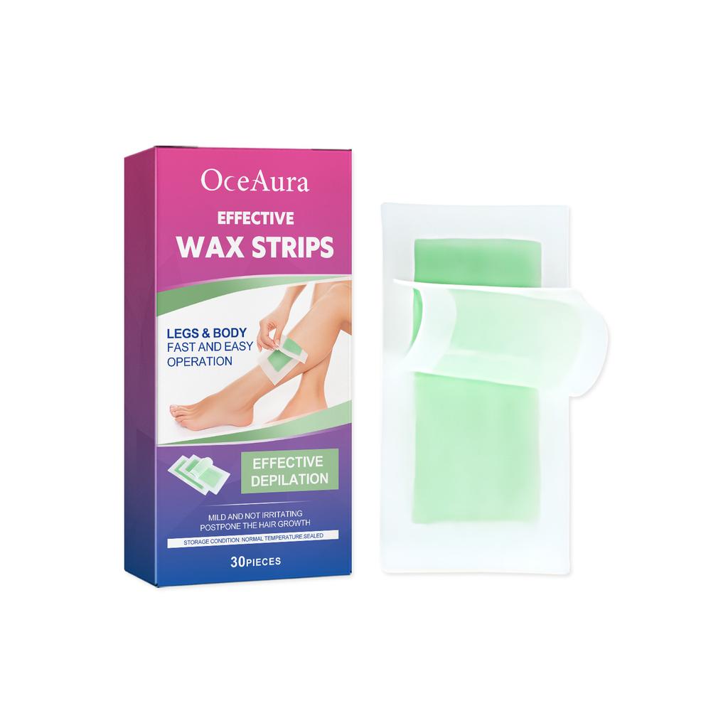 Hair Removal Wax Strip Professional Depilatory Cold Wax Strip Long Lasting Smooth Effective Gentle Body Facial Depilatory
