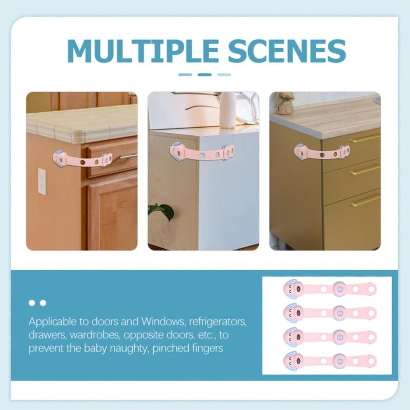 Cabinet Locks for Babies and Child Safety Childproof Latches for Drawer Cupboards Closet Pantry Door Baby Proofing Fridge Lock