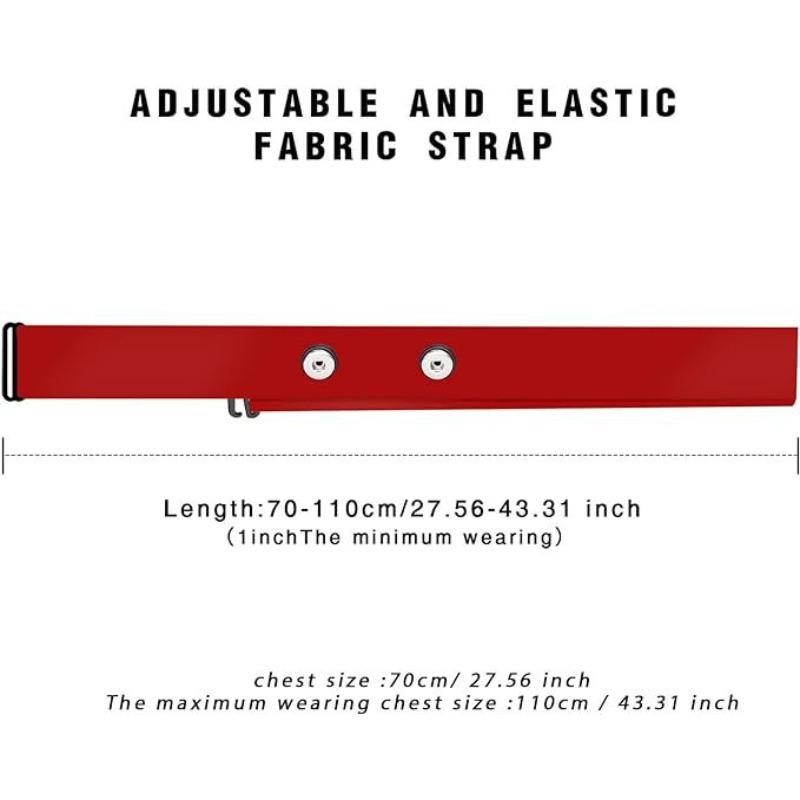 Heart Rate Chest Strap Replacement Strap, Adjustable Cycling Heart Rate Strap Elasticity, Compatible with Maijin Black Bird Jiaming