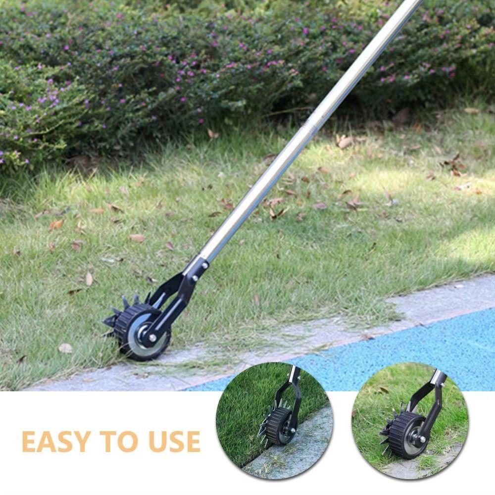 Fast Manual Lawn Trimmer Adjustable Handle Lawn Edger Garden Edging Tool  Lawn Maintenance