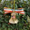 USA 250th Anniversary Bell Ornament Handmade Patriotic Commemorative Doorbell for Patriotic Holidays Christmas Tree
