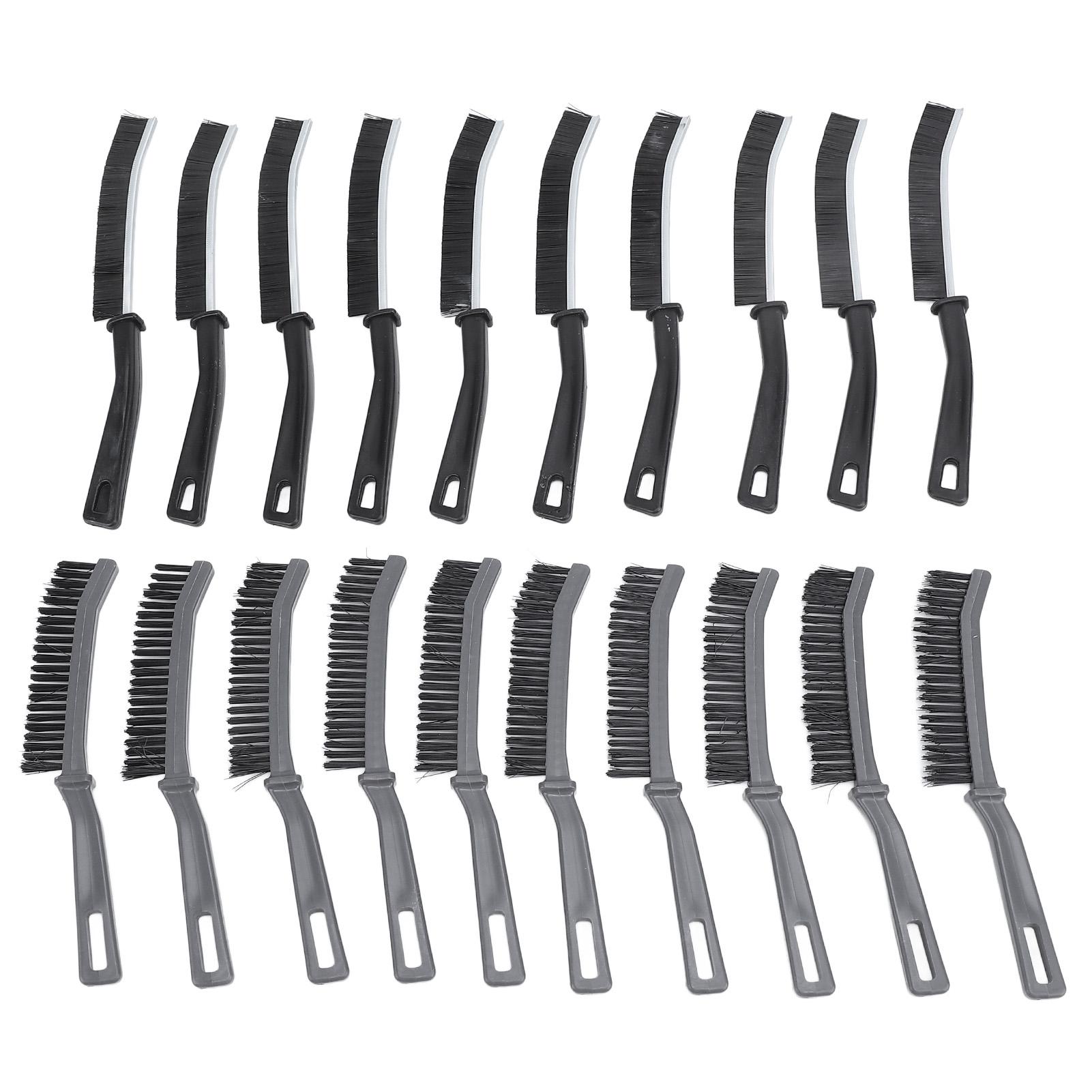 

20pcs Multifunctional Crevice Brush Convenient Hangable Ergonomic Hard Bristle Crevice Brush for