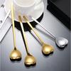Stainless Steel Heart-Shaped Head Spoons Creative Home Tableware Teaspoon Coffee Ice Cream Honey Mixing Spoon Kitchen Dinnerware