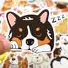 50 PCS Cute Dog Sticker Corgi Dachshund Animal Stickers To DIY Water Bottle Laptop Phone Suitcase Car Decals Toys for Kids Gifts