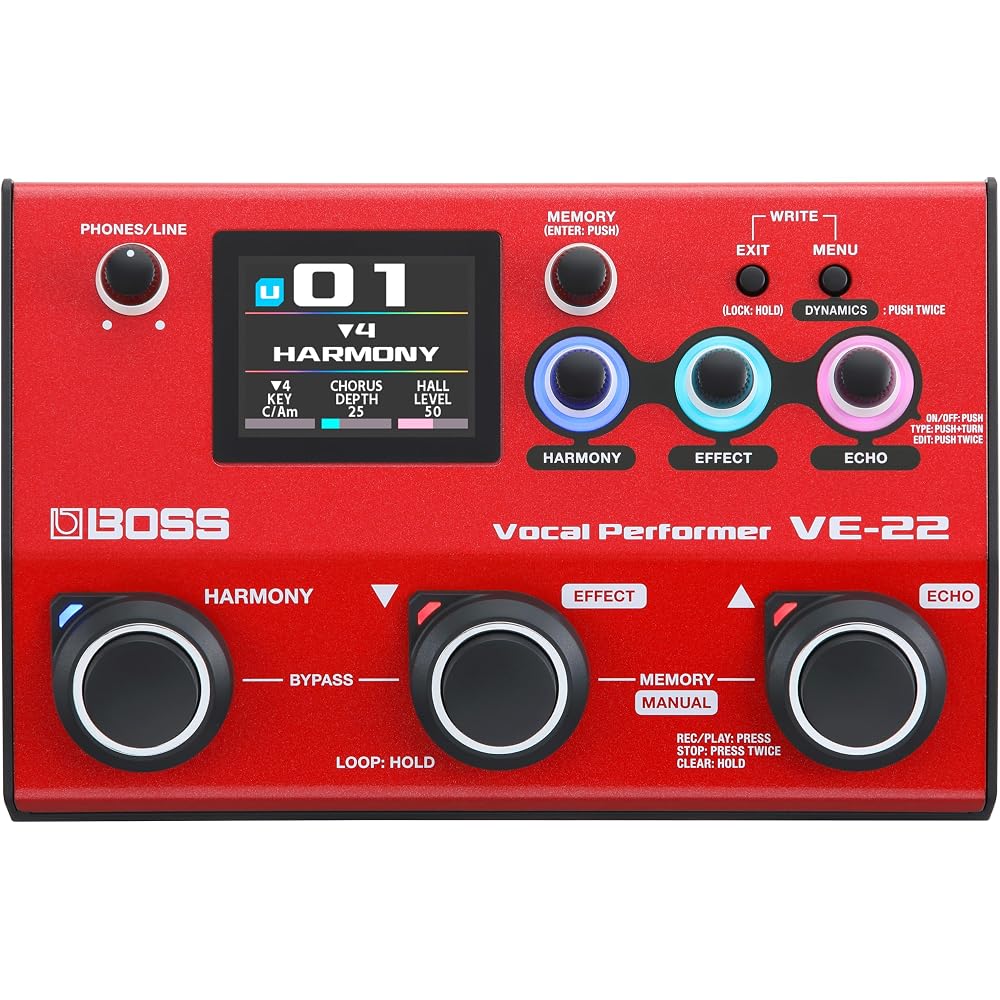 BOSS VE-22 Vocal Performer Vocal Effector