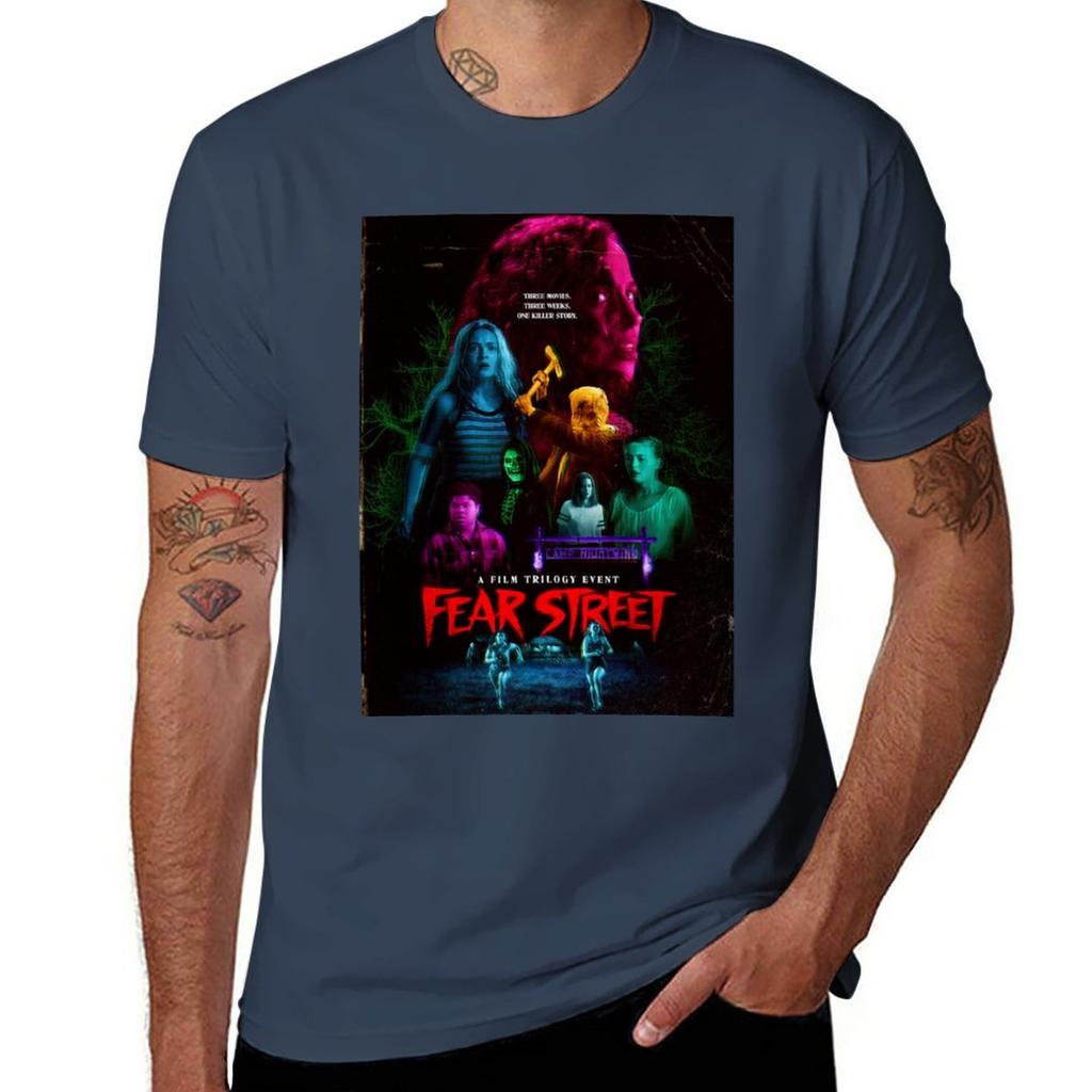 Fear street TShirt plain Short sleeve tee oversizeds men clothings