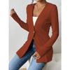 DAFIFY Women's Fashion Casual Solid Color Print Autumn Winter Long Sleeve Jackets & Coats