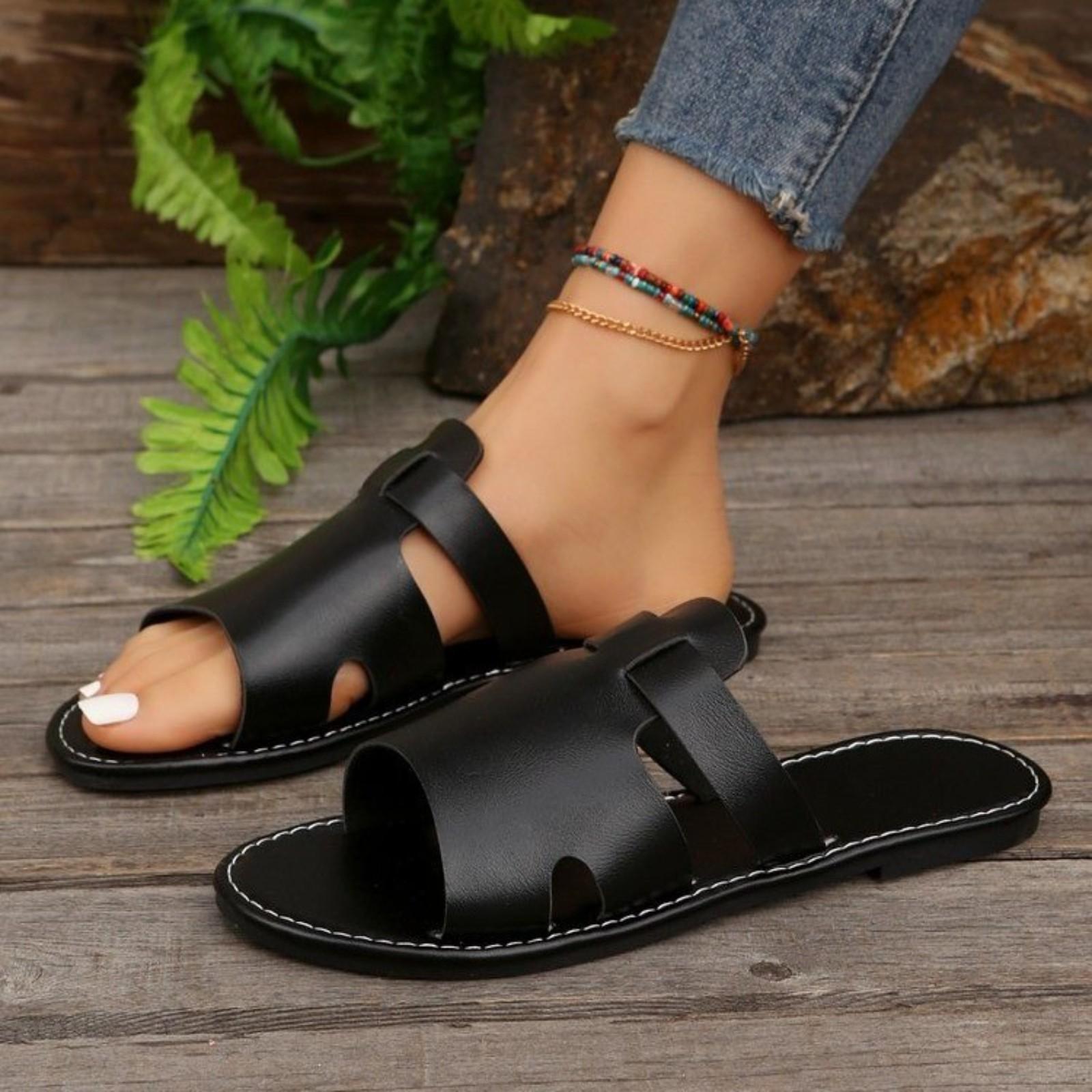 

Women s Breathable Casual Flat Slippers 36 чорний